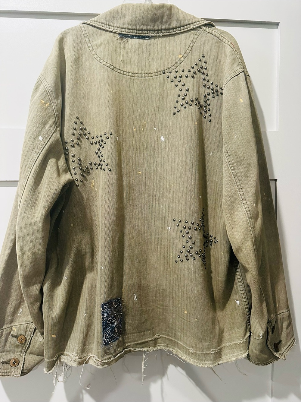 Free People Destructed Shacket - Picture 4 of 7